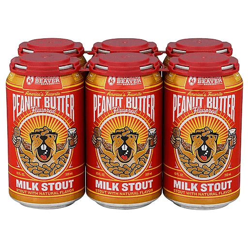 Beaver Brewery Peanut Butter Flavored Milk Stout 6Pack (12 FL OZ Per