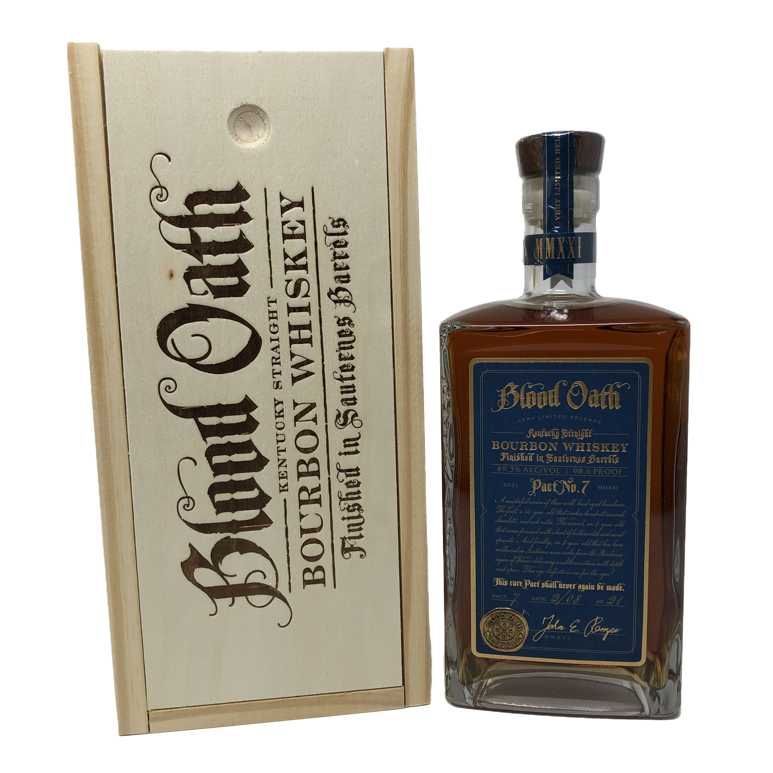 Blood Oath Pact No. 7 2021 Kentucky Straight Bourbon Whiskey 750 ml
