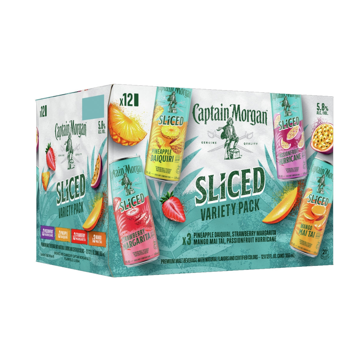 CAPTAIN MORGAN SLICED VARIETY 12CN