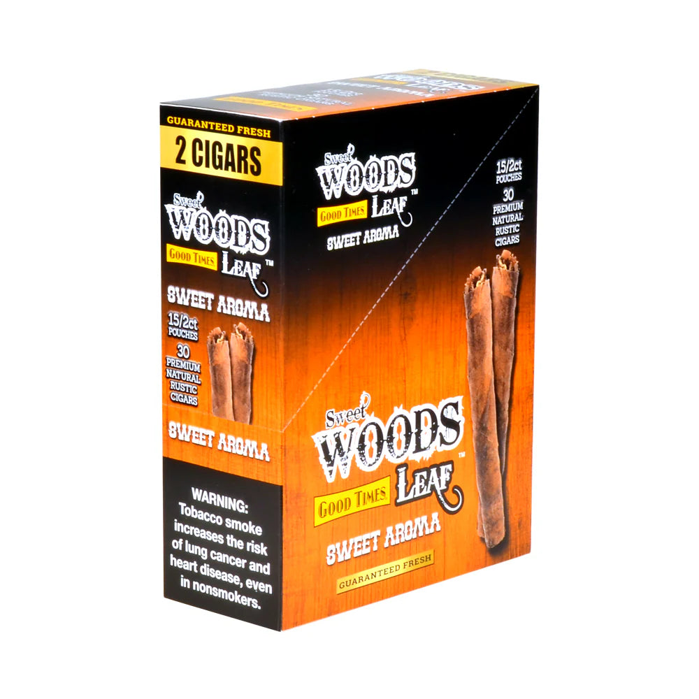 Good Times Sweet Woods cigarillos 15 Pouches of 2 Sweet Aroma