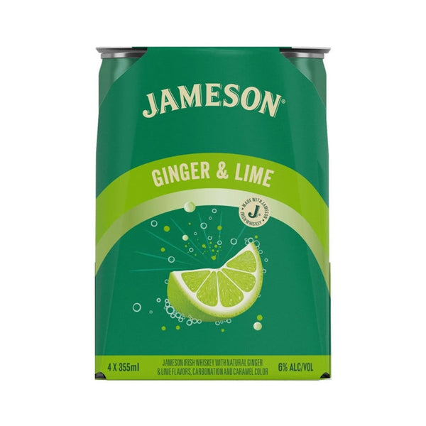 JAMESON GINGER & LIME 4PK - 355ML CANS