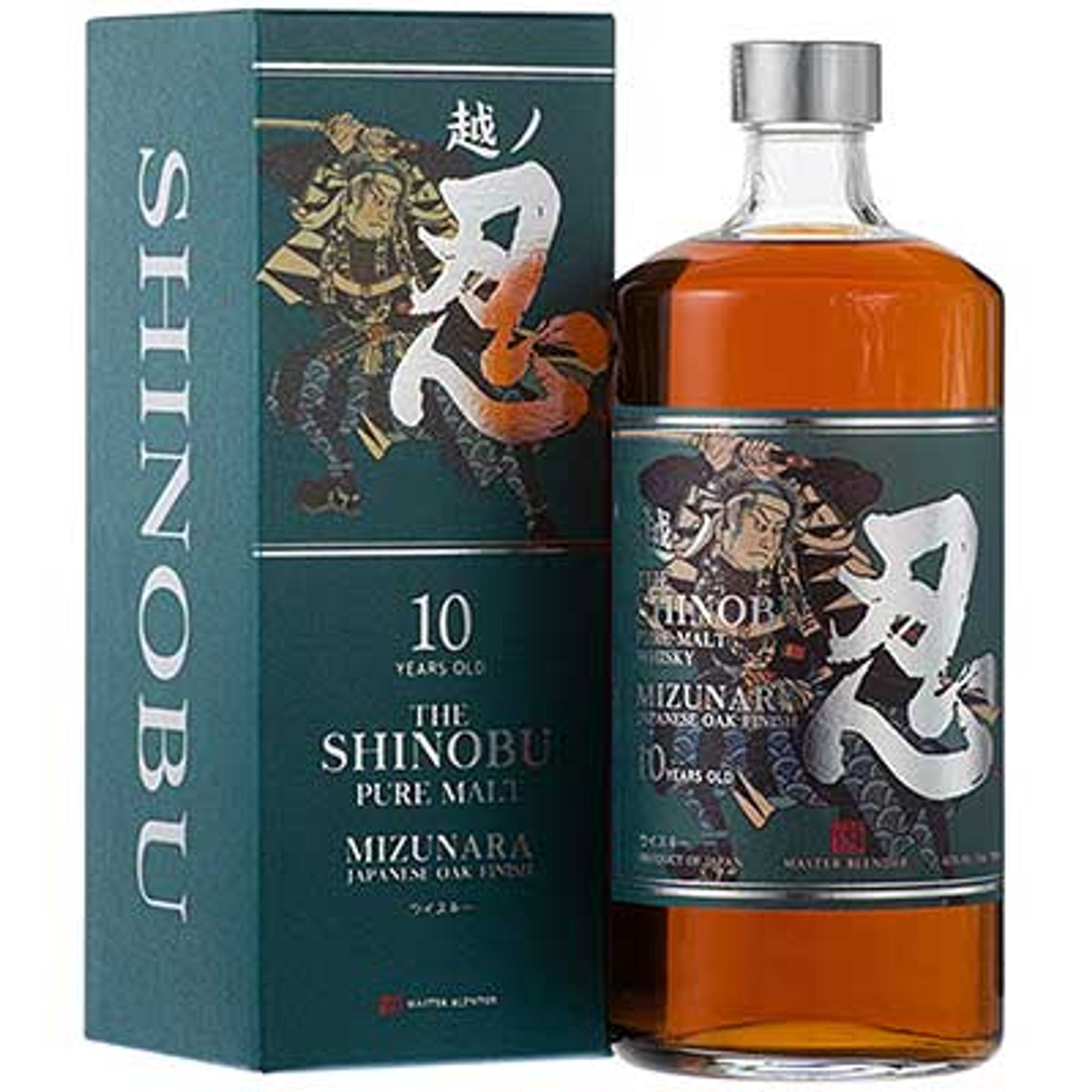 Shinobu Distillery, 10 Years Old Mizunara Japanese Oak Finish Pure Malt Whisky 750ml