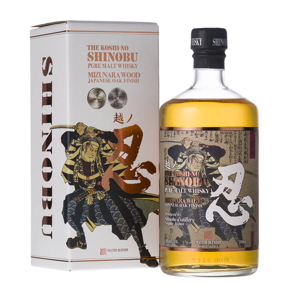 Shinobu Distillery, Mizunara Oak Pure Malt Wood Finish Whisky 750ml