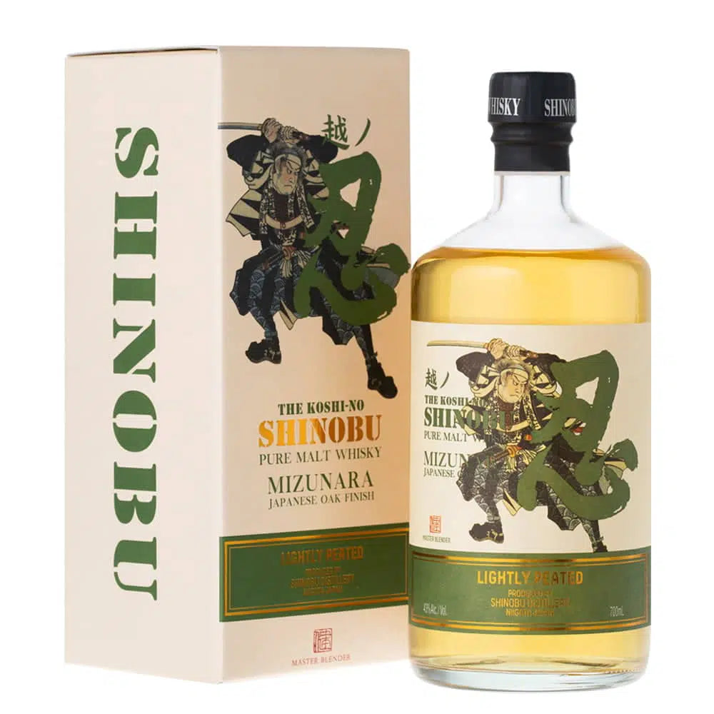 Shinobu Distillery, The Koshi-No Lightly Peated Mizunara Japanese Oak Finish Pure Malt Whisky 750ml