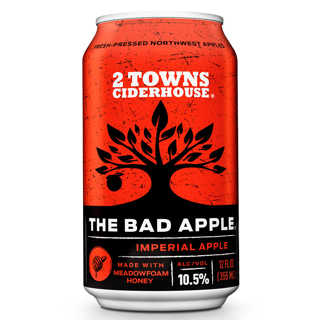 2 Towns Ciderhouse The Bad Apple 4- Pack (12 FL OZ Per Can)