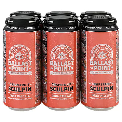 Ballast Point Brewing Co. Grapefruit Sculpin 6-Pack (16 FL OZ Per Can)