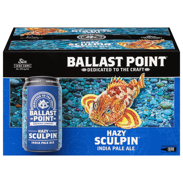 Ballast Point Brewing Co. Hazy Sculpin 6-Pack (12 FL OZ Per Can)