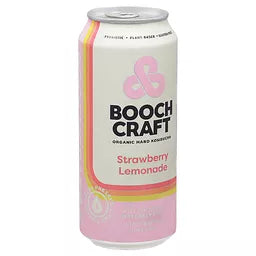 Booch Craft Organic Hard Kombucha Strawberry Lemonade (One Pint)