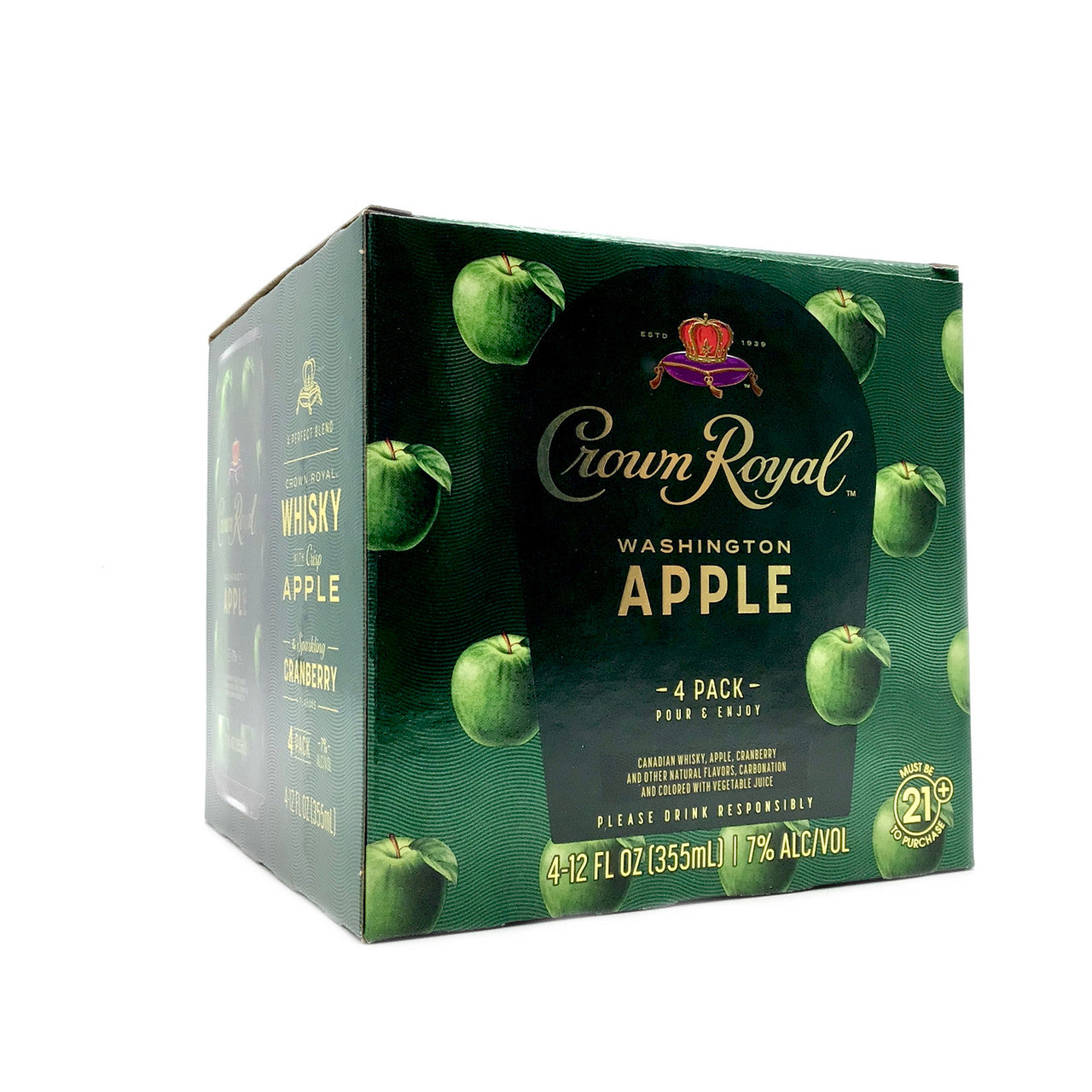 Crown Royal Crisp Apple & Sparking Cranberry 4-Pack (12 FL OZ Per Can)