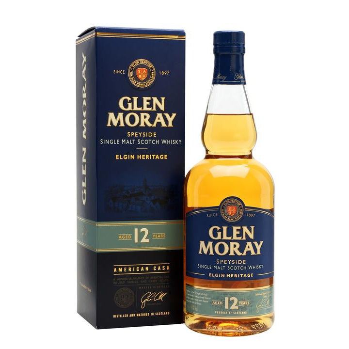 Glen Moray 12 Year Old Speyside Single Malt Scotch Whisky