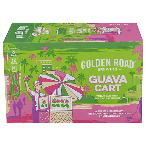 Golden Road Brewing Guava Cart 6-Pack (12 Fl OZ Per Can)