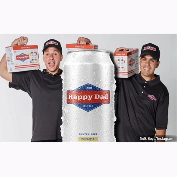 Happy Dad Seltzer Variety 12 Pack by Nelk Boys ( Pre-Order Set To Deliver Mid August 2021 )