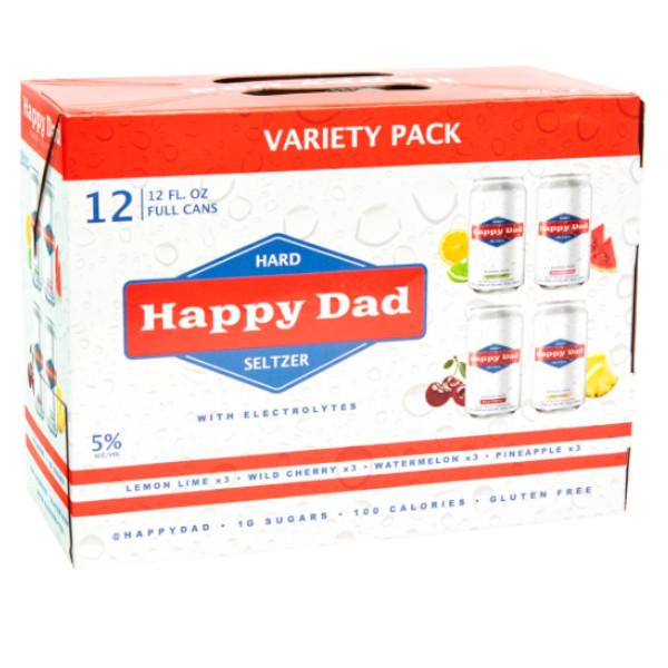 Happy Dad Seltzer Variety 12 Pack by Nelk Boys ( Pre-Order Set To Deliver Mid August 2021 )