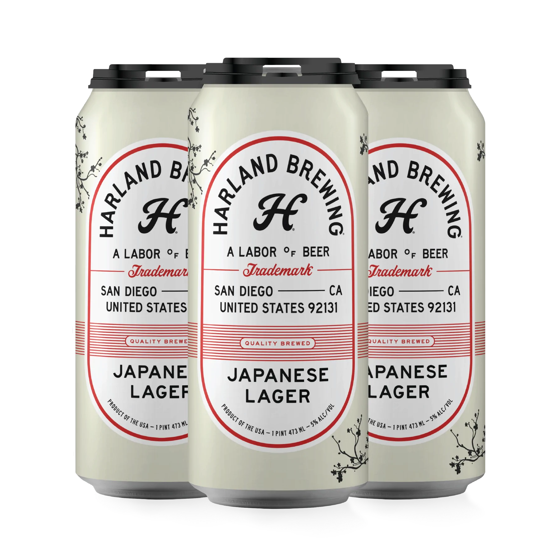 Harland Brewing Japanese Lager 4-Pack (16 FL OZ Per Can)