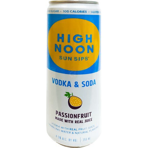High Noon Sun Sips Passionfruit Vodka & Soda Hard Seltzer 4pk