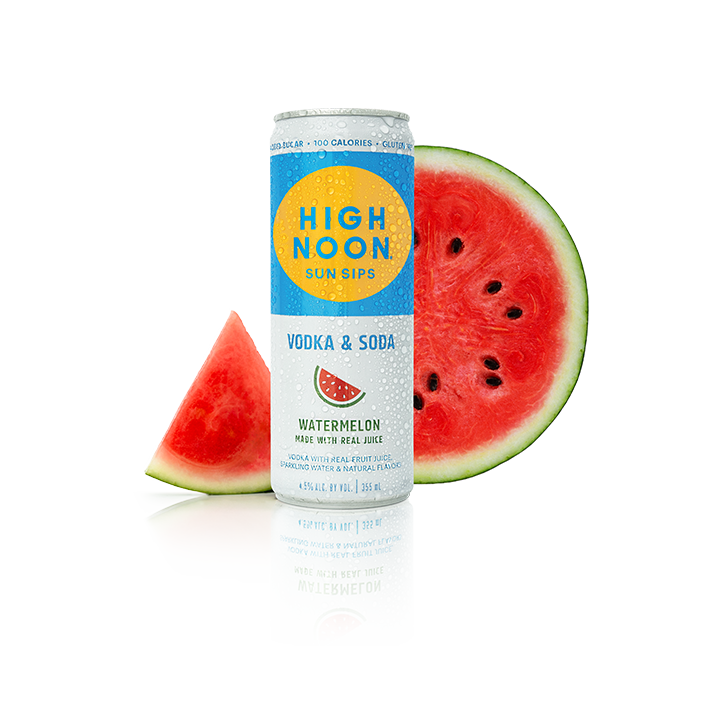 High Noon Sun Sips Watermelon Vodka & Soda Hard Seltzer 4pk