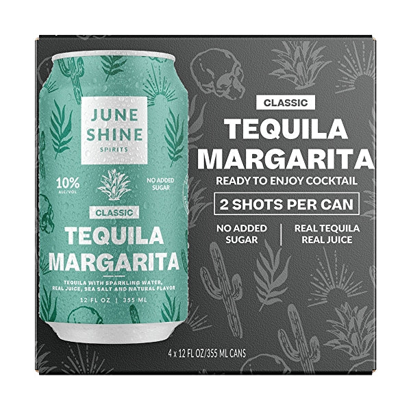 June Shine Classic Tequila Margarita 4-Pack (12 FL OZ Per Can)