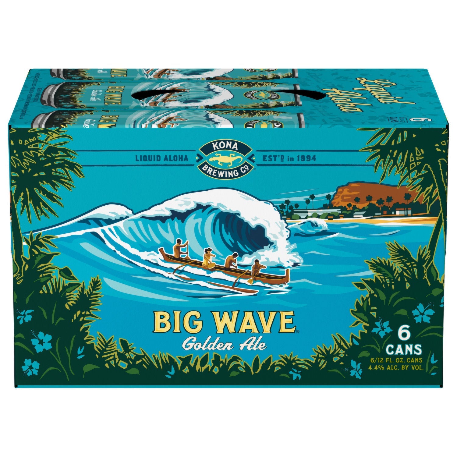 Liquid Aloha Big Wave Golden Ale 6Pack (12 FL OZ Per Can)