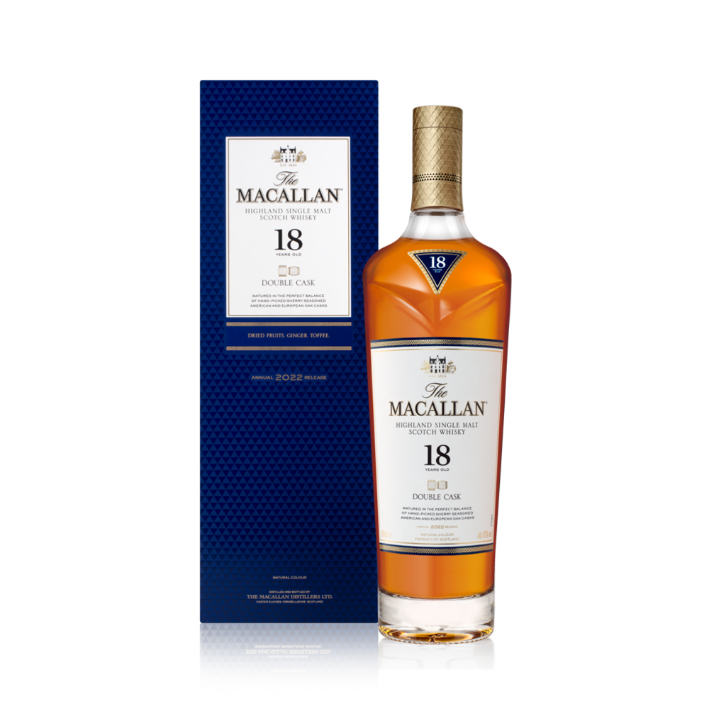 MACALLAN 18 YEARS DOUBLE CASK SCOTCH WHISKEY 750ML 2022