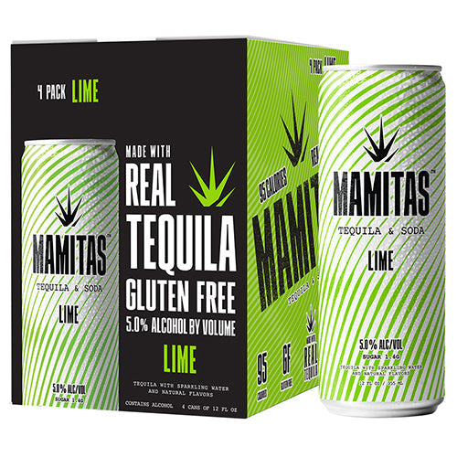 Mamitas Tequila & Soda Lime 4-Pack (12 FL OZ Per Can)