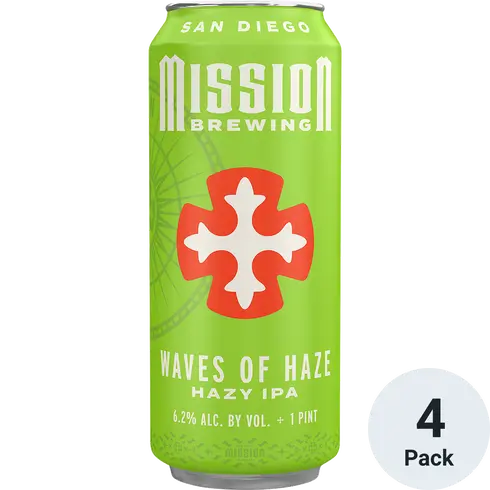 Mission Brewing Waves Of Haze 4-Pack (16 FL OZ Per Can)