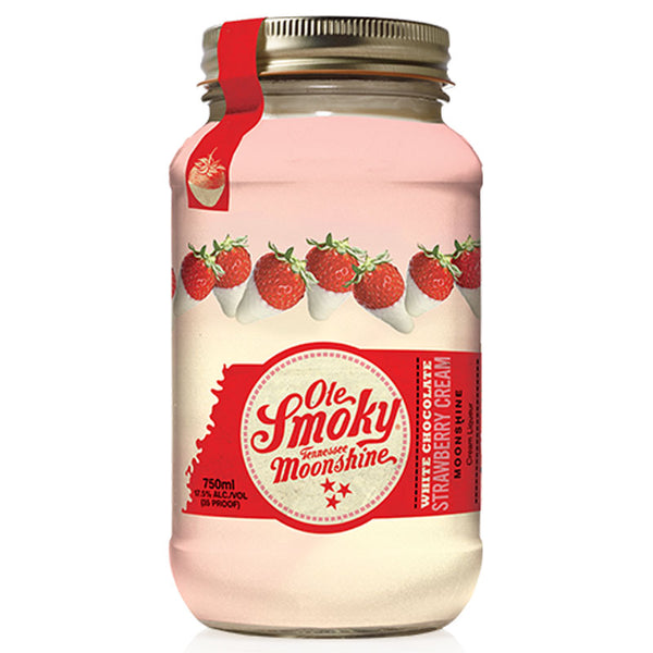 Ole Smoky White Chocolate Strawberry Cream Moonshine 750ml