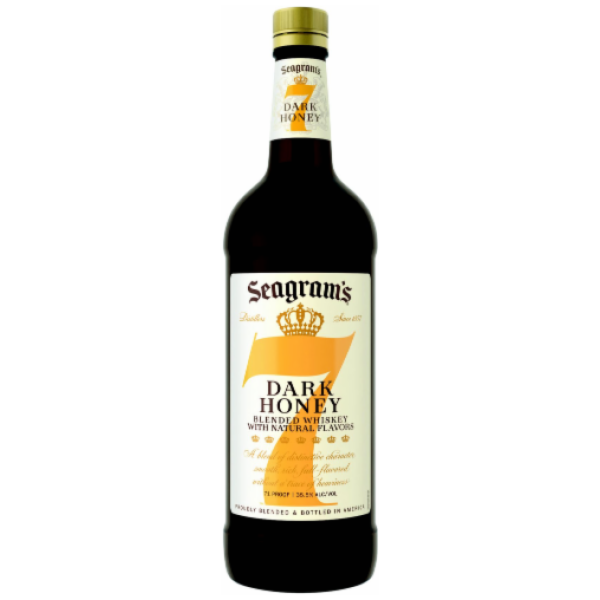 Seagram's 7 Crown Whiskey Dark Honey - 750ML