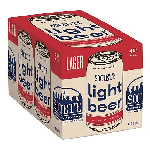 Societe Light Beer 6-Pack (12 FL OZ Per Can)