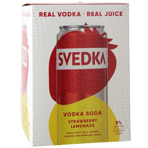 Svedka Vodka Soda Strawberry Lemonade 4-Pack